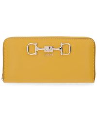 Guess - Horsebit Zip-Around Wallet - Lyst