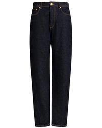 Alberta Ferretti - Contrast-Stitching Jeans - Lyst