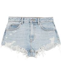 Alexander Wang - Shorts Mit Strass - Lyst