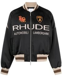 Rhude - X Lamborghini サテン ボンバージャケット - Lyst