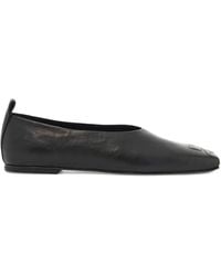 Courreges - Logo-Detail Ballet Flats - Lyst