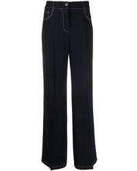 Alberto Biani Pantaloni a gamba ampia - Blu