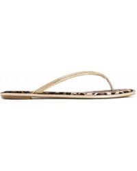 Rene Caovilla - Leopard-Print Crystal-Embellished Sandals - Lyst