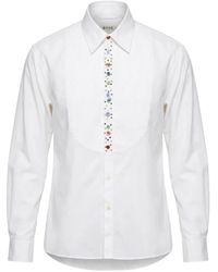 Bode - Camicia Button Jar Plissettata - Lyst