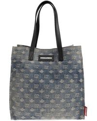 DSquared² - Monogram-Jacquard Denim Tote Bag - Lyst