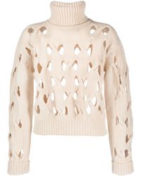 FEDERICA TOSI - Cut-out Knitted Top - Lyst