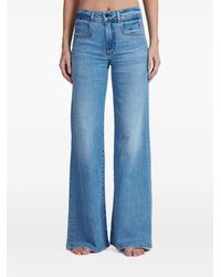 ASKK NY - Brighton Patch-Pocket Wide-Leg Jeans - Lyst