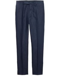 Prada - Linen Trousers - Lyst