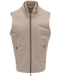 Maurizio Baldassari - Arena Quilted Zip Gilet - Lyst