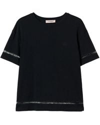 Twinset - Logo-Embroidered T-Shirt - Lyst
