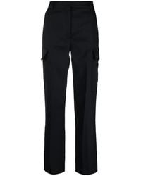 Stella McCartney - Pressed-Crease Cargo-Pocket Straight Trousers - Lyst