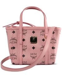 MCM - Monogram Logo-Plaque Tote Bag - Lyst