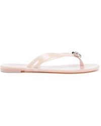 Casadei - Flip-Flops Mit Kristallen - Lyst