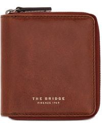 The Bridge - Zip-Around Leather Wallet - Lyst
