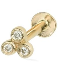 Lark & Berry - 14Kt Trio Diamond Earring - Lyst