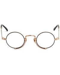Matsuda - Runde Brille Mit Logo-Gravur - Lyst