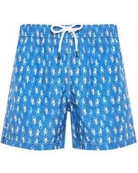 Fedeli - Lizard-Print Swim Shorts - Lyst