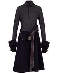 Maison Margiela - Panelled Midi Dress - Lyst