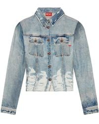 DIESEL - C-Lorelle Denim-Print Shirt - Lyst