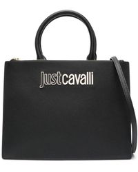 Just Cavalli - Sac à main en cuir artificiel à logo - Lyst