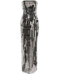 retroféte - Imani Metallic Strapless Gown - Lyst
