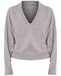 Officine Generale - V-Neck Sweater - Lyst