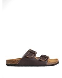 Woolrich - Strap-Details Leather Sandals - Lyst