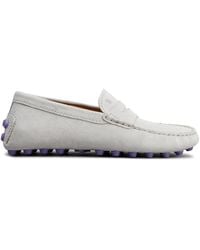 Tod's - Gommini Bubble Suede Driving Shoes - Lyst