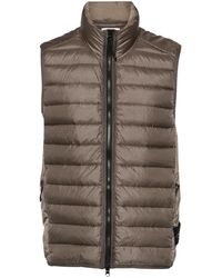 Stone Island - Compass-badge Quilted Gilet - Lyst