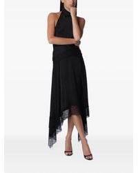ANDAMANE - Tish Lace-Trim Handkerchief-Hem Maxi Dress - Lyst