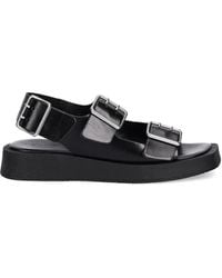 COPENHAGEN - Buckle-Detail Platform Sandals - Lyst