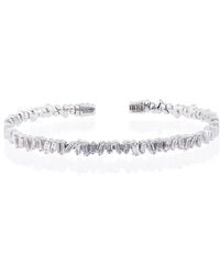 Suzanne Kalan - 18K And Diamond Fireworks Classic Baguette Bangle - Lyst