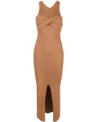 Nanushka - Ribgebreide Mini-jurk - Lyst
