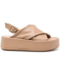 Paloma Barceló - Basima Leather Sandals - Lyst