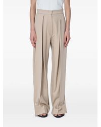 Sportmax - Pleated Button-Detail Trousers - Lyst
