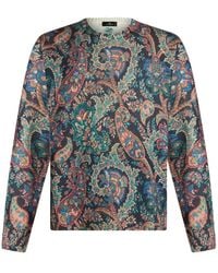 Etro - Floral Intarsia-Knit Jumper - Lyst
