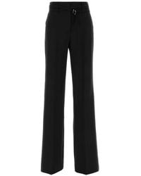Sportmax - Belted Straight-Leg Trousers - Lyst