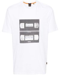 BOSS - T-shirt con stampa grafica - Lyst