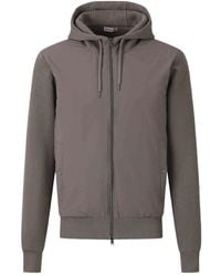 Herno - Giacca A Coste Con Cappuccio E Zip - Lyst