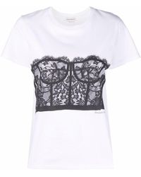 Alexander McQueen - T-shirts And Polos White - Lyst