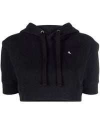 Raf Simons - Cropped Short-Sleeve Hoodie - Lyst