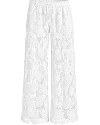 SOLAQUA - Zara Floral-Lace Trousers - Lyst