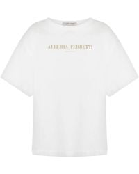 Alberta Ferretti - Cotton T-Shirt - Lyst