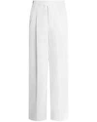 Dolce & Gabbana - Linen And Silk Canvas Trousers - Lyst