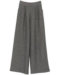 Bye - Herringbone-Pattern Wide-Leg Trousers - Lyst