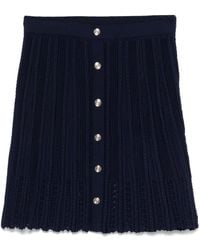 Maje - Kabelgebreide Mini-Rok - Lyst