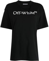 Off-White c/o Virgil Abloh - Camiseta con logo estampado y manga corta - Lyst