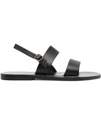 K. Jacques - Contrast-stitching Calf-leather Sandals - Lyst