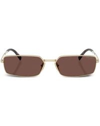 Prada - Rectangular-Frame Sunglasses - Lyst