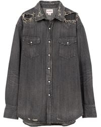 KAMIYA - Chemise En Jean À Effet Usé - Lyst